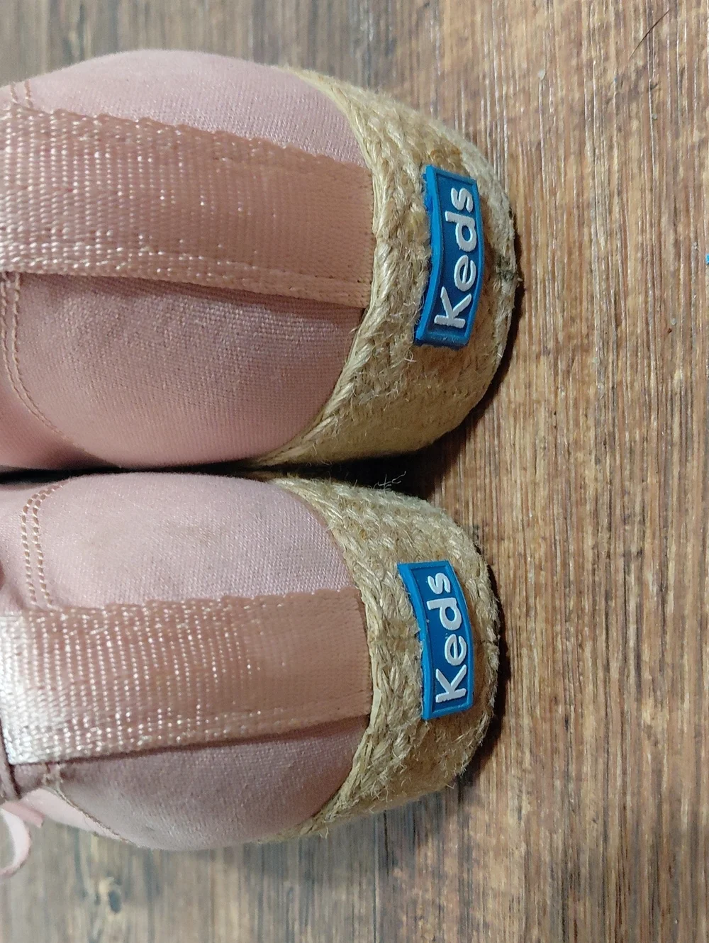 Keds Triple Kick Blush Pink Espadrille Jute Platform Sneakers Size 10